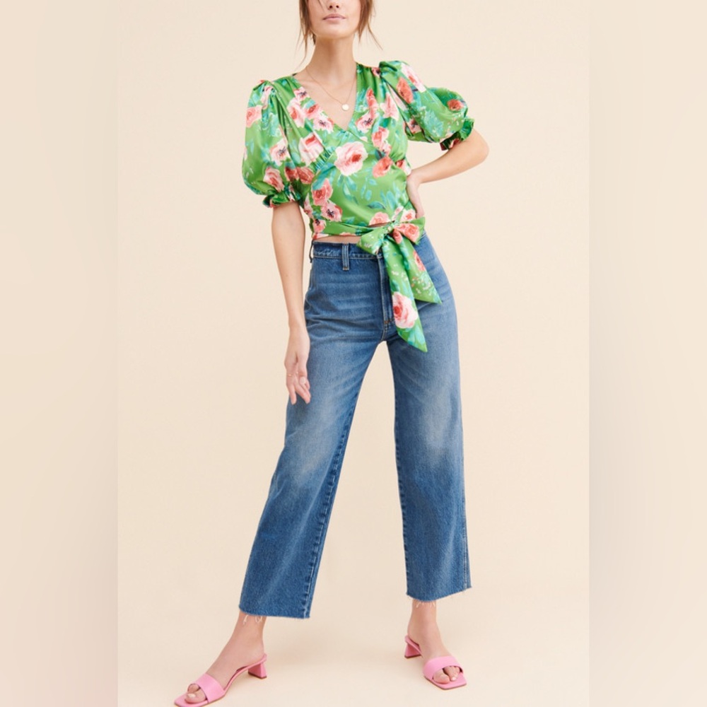 Megan Floral Crop Top #0027